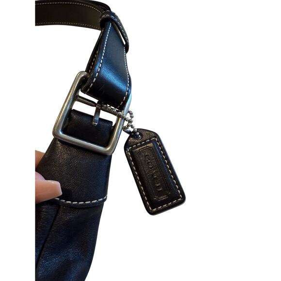 Vtg Y2K Coach Legacy Black Leather Hobo Bag Purse 11x5x7 Excelent Condition - Picture 3 of 6